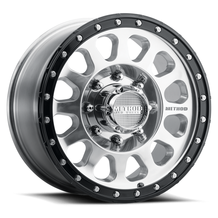 Method MR315 18x9 +18mm Offset 8x170 130.81mm CB Polished Wheel - Gloss Black Lip