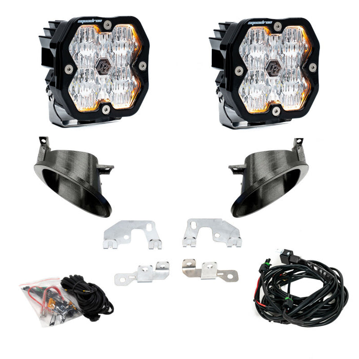 Baja Designs 14-18 Mercedes Sprinter Van 2500/3500 Squadron Sport 2.0 Fog Pocket Kit (WC) - Clear
