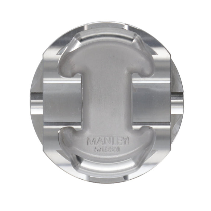Manley Ford 3.7L Cyclone 3.780in Bore -5.0cc Dish  (9.5:1 Comp) Coated Piston Set