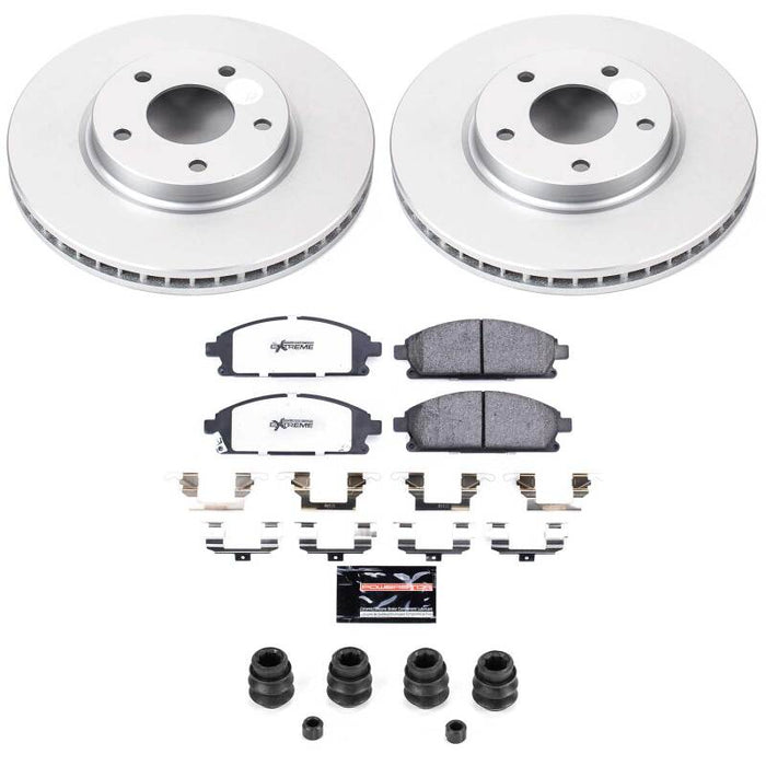 Power Stop 04-09 Nissan Quest Front Z36 Coated Truck & Tow Brake Kit