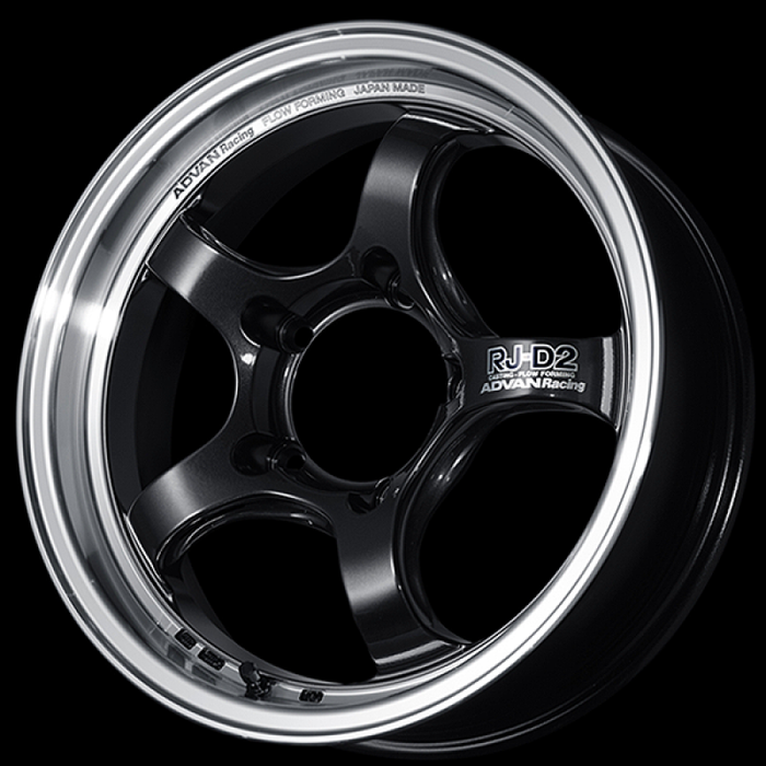 Advan RG-D2 17x9.0 / +35 Offset / 5x114.3 / 73mm Bore / Machining and Black Gunmetallic
