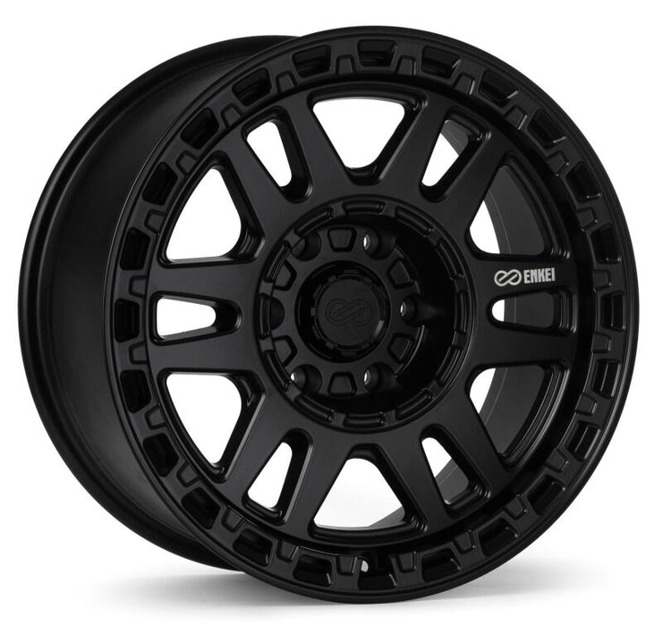 Enkei Trail-Tracker 18x9 / 6x139.7 BP / ET20 / 106.1mm Bore - Matte Black Wheel