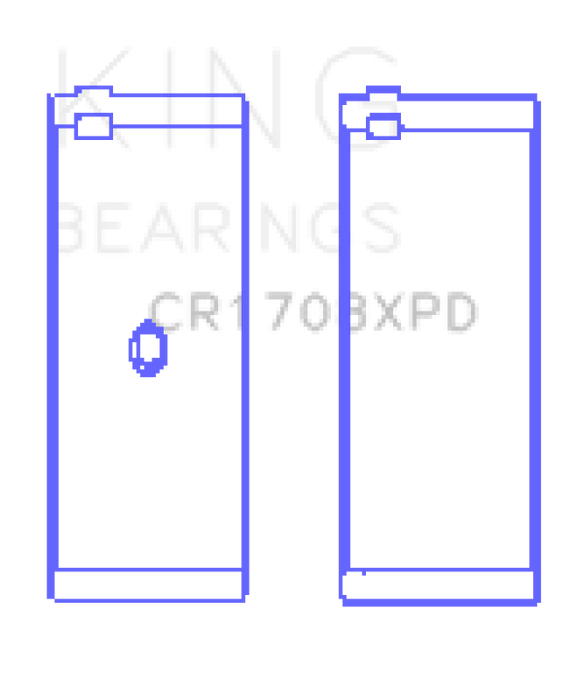 King Engine Bearings Chevrolet Custom Performance (Size STDX) Connecting Rod Bearing Set