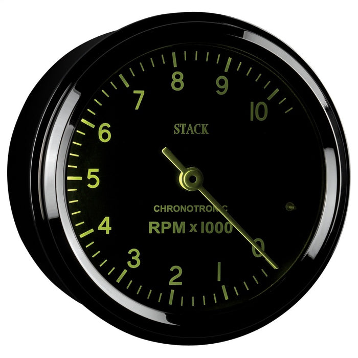 Autometer Chronocentric Tachometer - 80mm Blk - 0-10K RPM