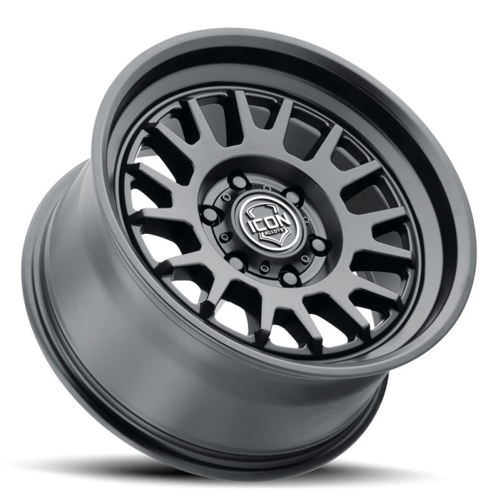 ICON Anza 17x8.5 5x150 25mm Offset 5.75in BS - Satin Black Wheel