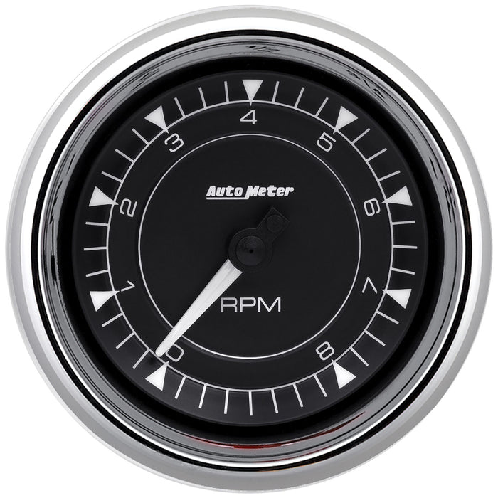 AutoMeter 3-3/8in 8K RPM In-Dash Tachometer Gauge - Chrome
