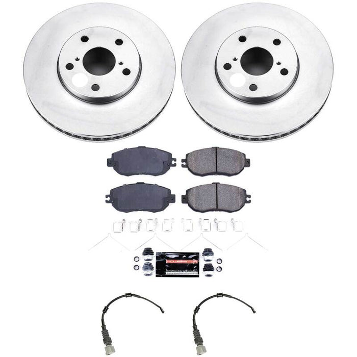 Power Stop 93-94 Lexus LS400 Front Z23 Coated Brake Kit
