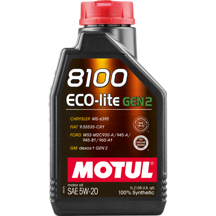 Motul 1L Synthetic Engine Oil 8100 Eco-Lite Gen3 5W20
