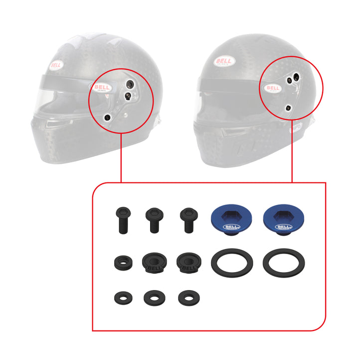 Bell SV (SE07/SE077/SE06) Pivot Kit - Red