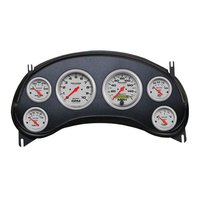 Autometer Ultra-Lite Direct Fit Dash Kit 98-04 Chevy S10 Truck (2 x 3-3/8in. / 4 x 2-1/16in.)