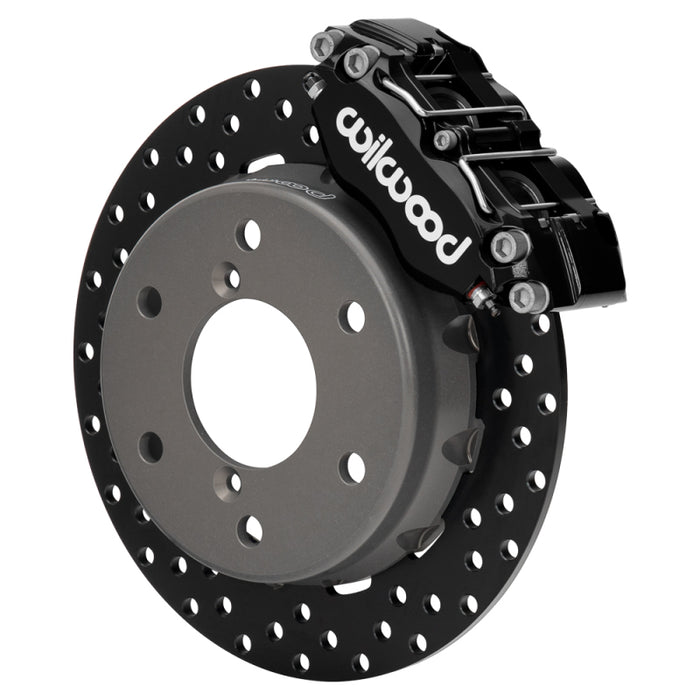Wilwood 2024 Can Am Maverick Front Brake Kit 11.60in Drilled - Black