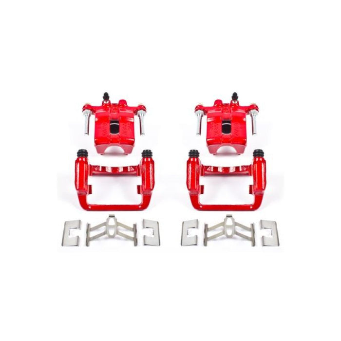 Power Stop 99-04 Acura RL Rear Red Calipers w/Brackets - Pair