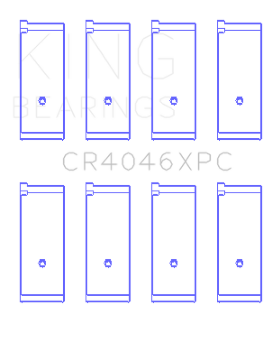 King Engine Bearings Acura D16A1 (Size STDX) Performance Rod Bearing Set