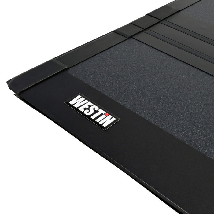 Westin 14-19 Chevrolet/GMC 1500/2500/3500 6ft. 7in. Bed Hard Tri-Fold Tonneau Cover - Black