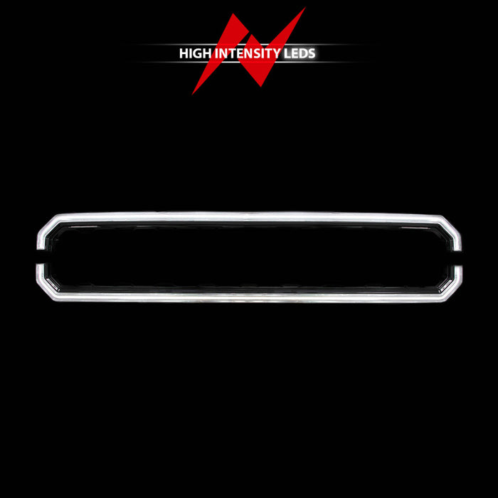 ANZO 21-23 Ford F150 Black Housing Full LED Light Tube Front Grille