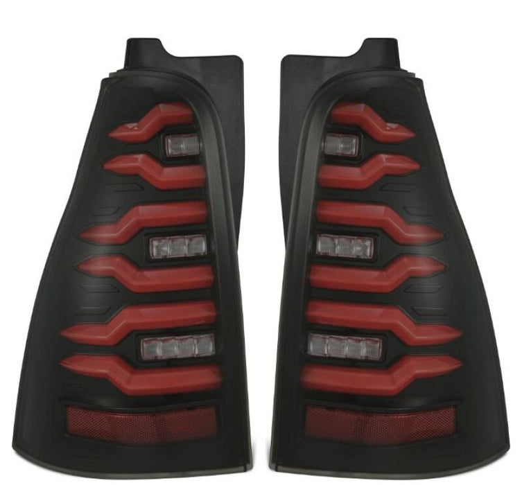 AlphaRex 03-09 Toyota 4Runner LUXX-Series LED Tail Lights- Black/Red