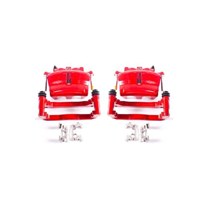 Power Stop 08-16 Buick Enclave Front Red Calipers w/Brackets - Pair