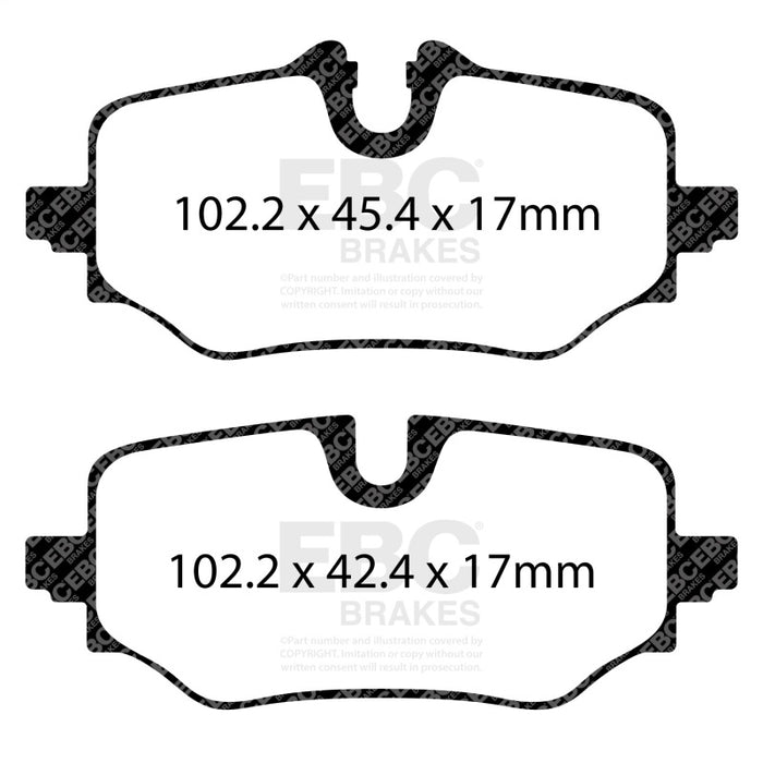 EBC 23-26 BMW X1 U11 2.0L (t) Yellowstuff Rear Brake Pads