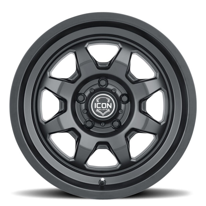 ICON Nuevo 17x8.5 / 5x150 / 25mm Offset / 5.75in BS Satin Black Wheel