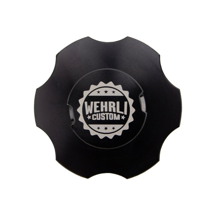 Wehrli 11-25 Ford Power Stroke 6.7L Billet Oil Fill Cap - Black Anodized