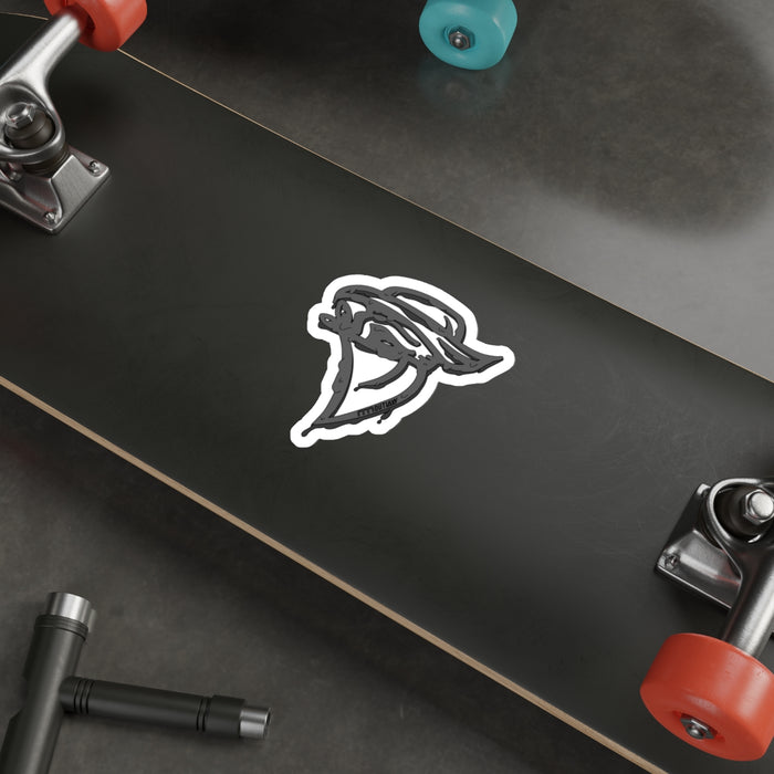 Outlaw Slate Melted Die-Cut Sticker