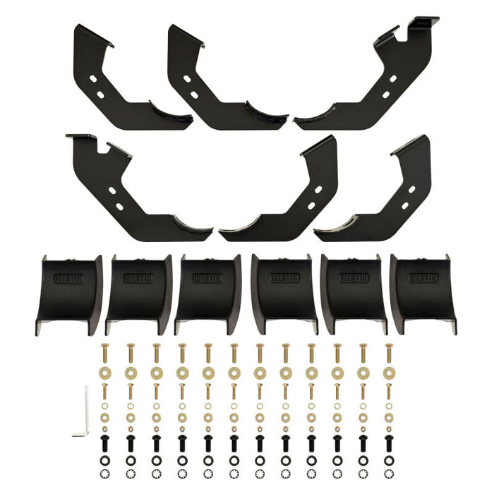 Westin 25-26 Toyota 4Runner PRO TRAXX 4 Oval Nerf Step Bars - Semi-Gloss Black
