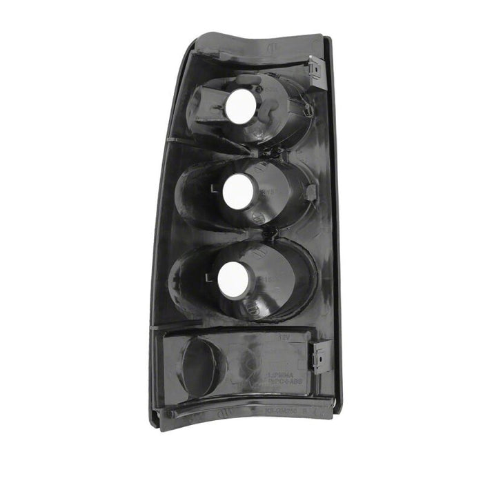 Raxiom 99-02 Chevrolet Silverado 1500 Fleetside Axial Series Tail Lights- Black- Smoked Lens