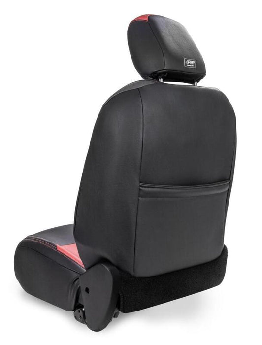 PRP Jeep Wrangler JL Front Seat Covers - 2 door- with Pocket Back (Pair) - Black/Teal