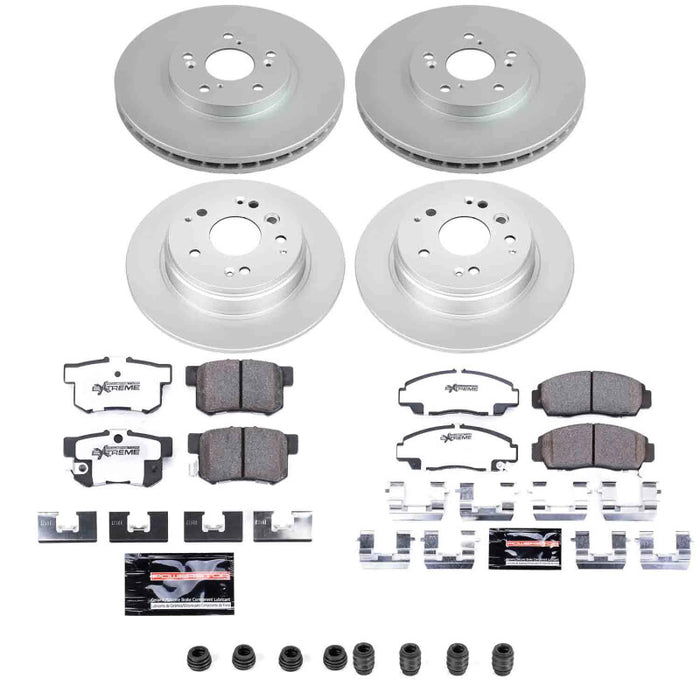 Power Stop 04-08 Acura TL Front and Rear Z26 Coated Brake Kit
