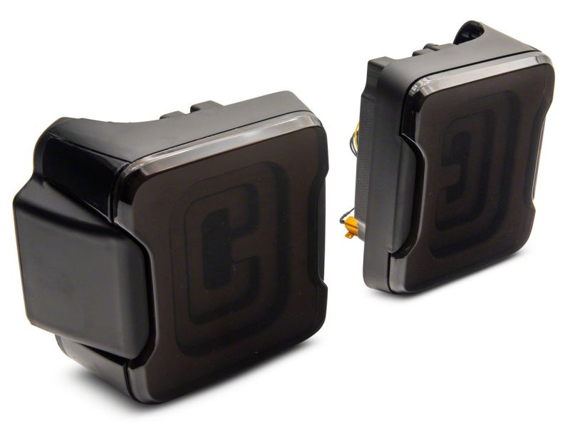 Raxiom 18-23 Jeep Wrangler JL Axial Series Carver LED Tail Lights- Black Housing (Smoked Lens)
