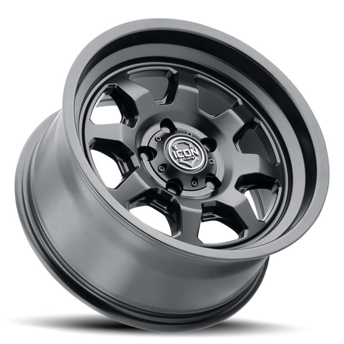ICON Nuevo 17x8.5 / 5x150 / 25mm Offset / 5.75in BS Satin Black Wheel