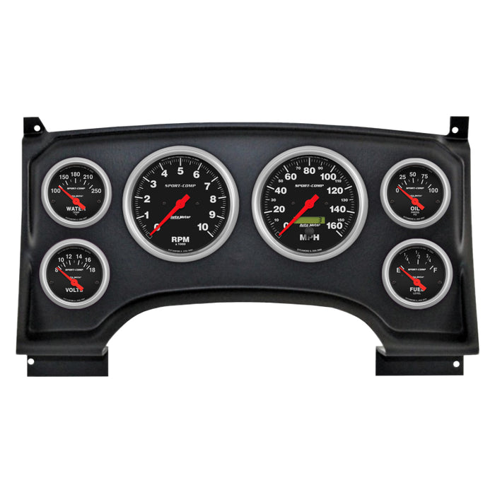 Autometer Sport-Comp Direct Fit Dash Kit 94-97 Chevy S10 Truck (2 x 3-3/8in. / 4 x 2-1/16in.)