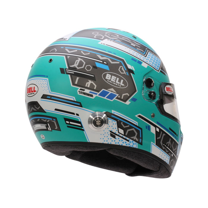 Bell Helmet Rs7 Stamina Anthracite/Aquamarine (Hans) 54(6 3/4) Fia8859-2024/Sa2025