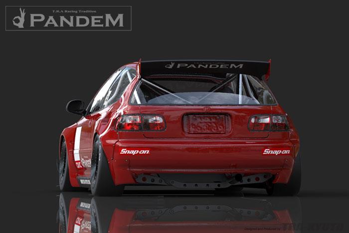 GReddy Pandem 92-98 Honda Civic Hatchback (EG) Rocket Bunny Full Wide-Body Aero Kit V1.5