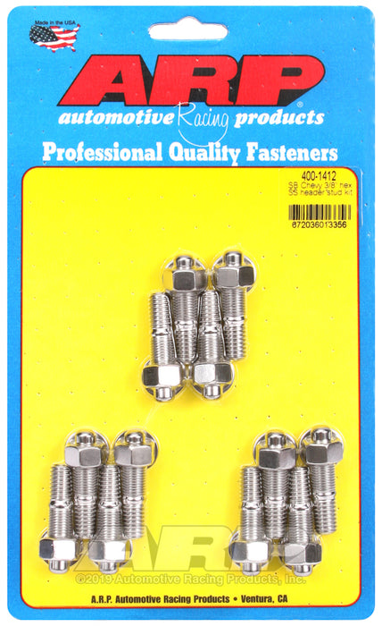 ARP SB Chevy 3/8 Hex SS Header Stud Kit
