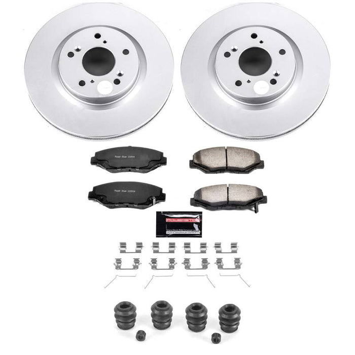 Power Stop 12-16 Honda CR-V Front Z36 Coated Truck & Tow Brake Kit