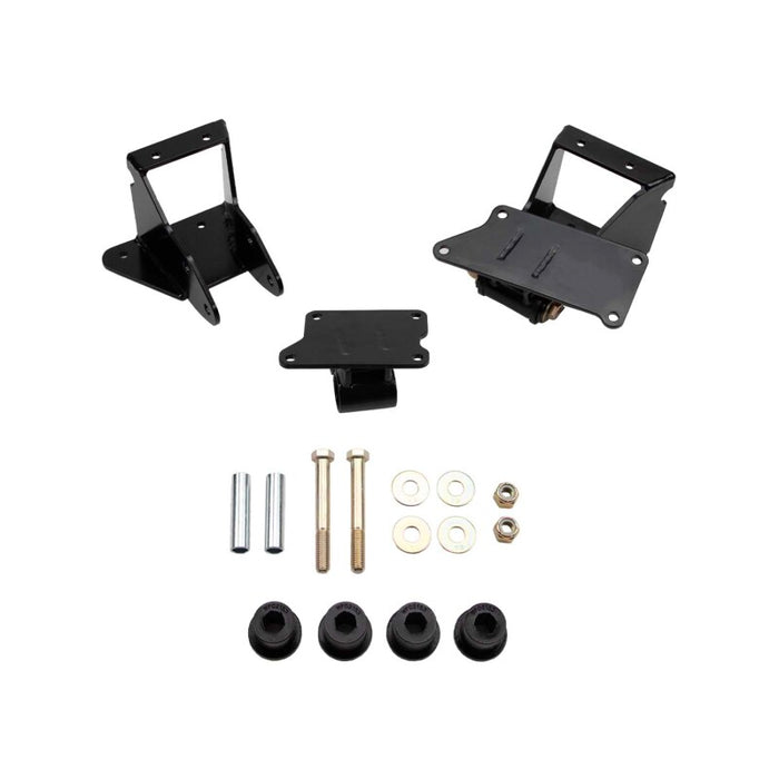 Wehrli 73-87 GM Square Body Chassis Duramax LB7/LML HD Engine Swap Mount Kit - Semi-Gloss Black