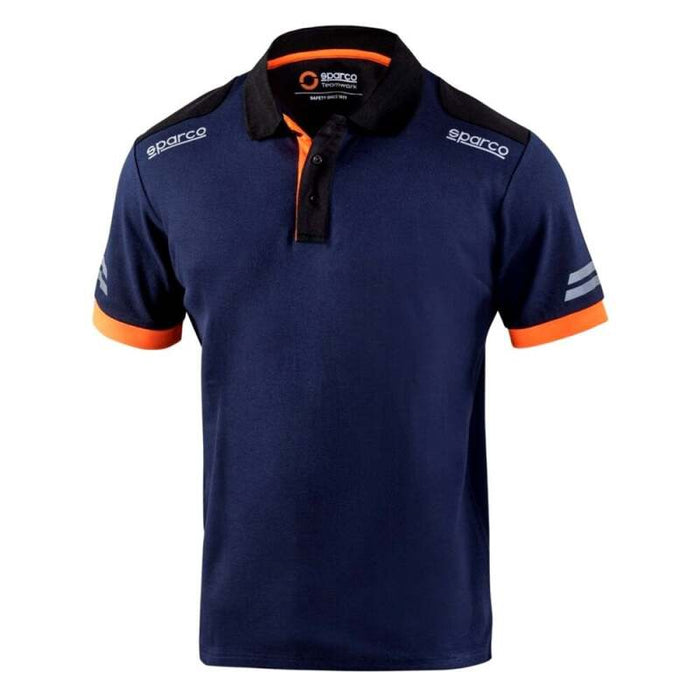 Sparco TW Polo - Large - Navy/Orange