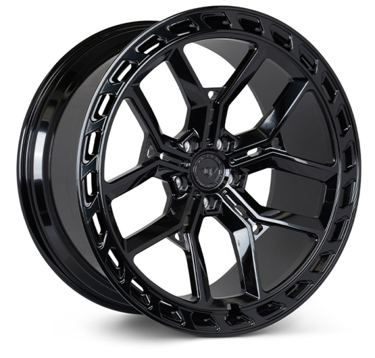 Vossen X Urban Forged UVX - 22x10.5 - ET26 - 5x120 - 72.6 - GB - Gloss Black - Defender Front