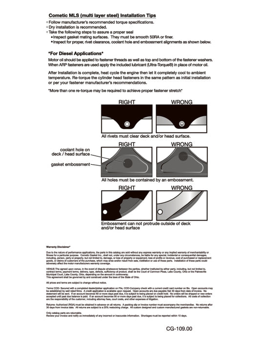 Cometic Gasket Dart Hemi Gen3 Iron Eagle Block .071in DST Cyl. Head Gasket - 4.150in Bore - RHS
