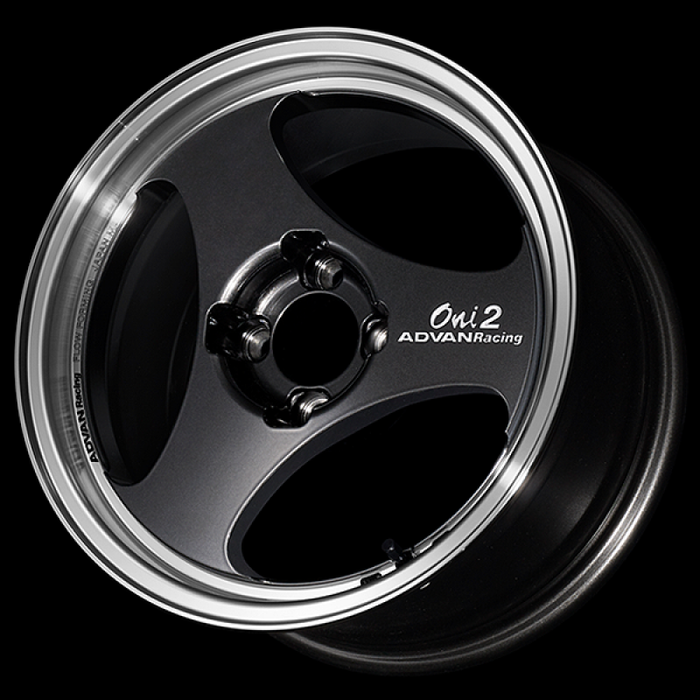 Advan ONI2 15x7.0 / +30 Offset / 4x100 / 63mm Bore / Machining and Black Gunmetallic