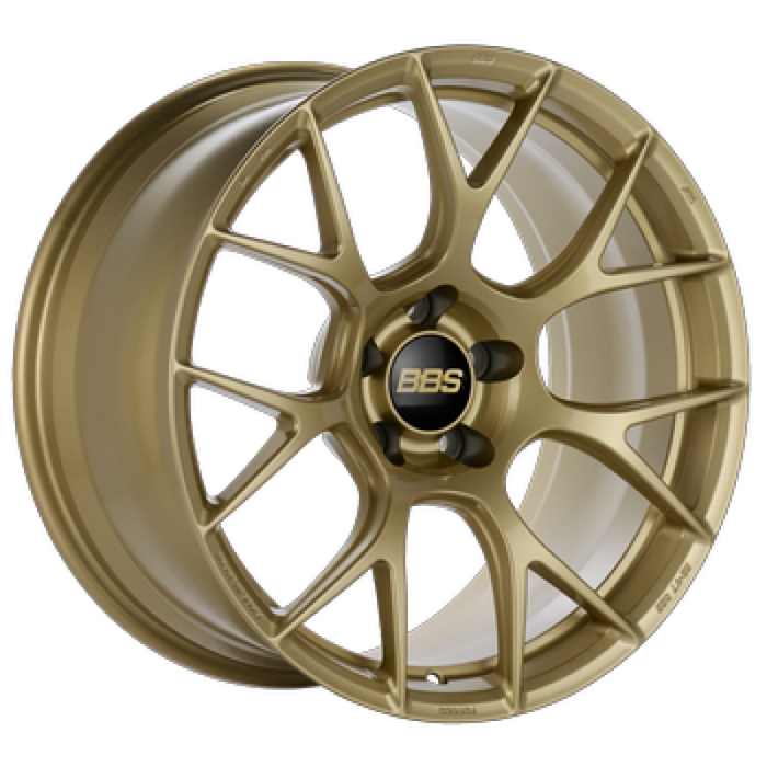 BBS RE-V7 19x10.5 5x120 ET35 PFS Gloss Gold Wheel - 82mm PFS/Clip Required