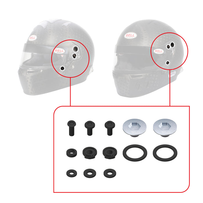 Bell SV (SE07/SE077/SE06) Pivot Kit - Red