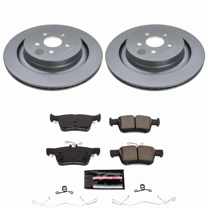 Power Stop 19-24 Ford Edge Rear Z23 Coated Brake Kit