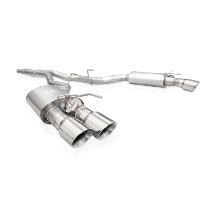 Stainless Works 2024 Mustang GT Catback Quad Tips Legend Sound H-Pipe Performance Connect Exhaust