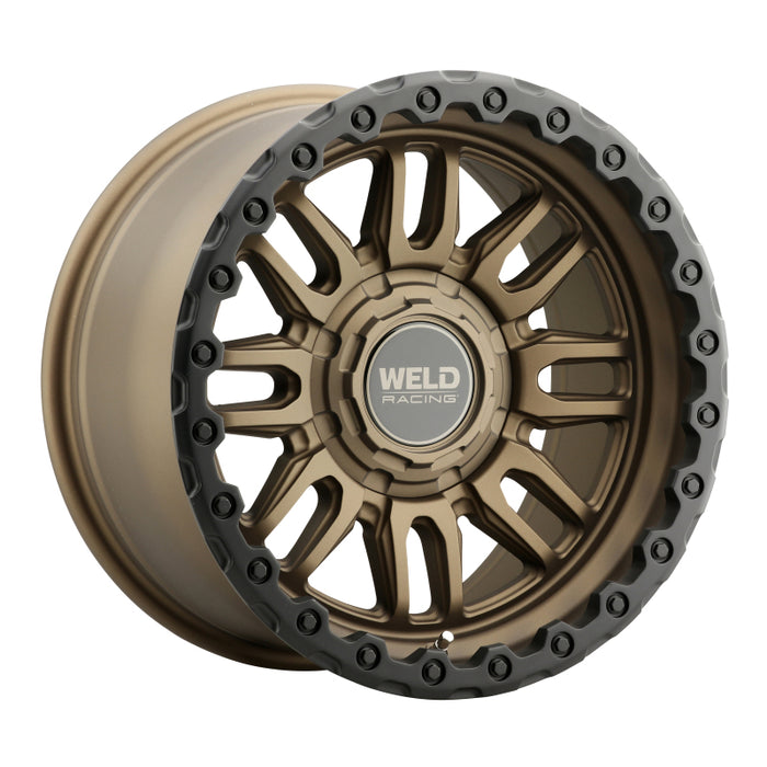 Weld Off-Road Swift 17x9in - 6x135 / 6x139.7 BP - ET-12 - 106.1mm CB Satin Bronze Wheel & Black Ring