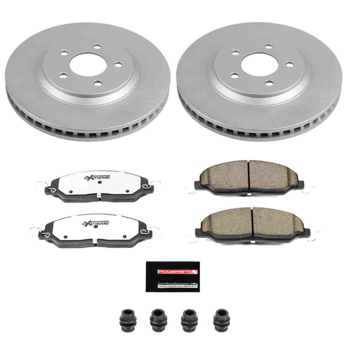 Power Stop 05-10 Ford Mustang Front Z26 Coated Brake Kit