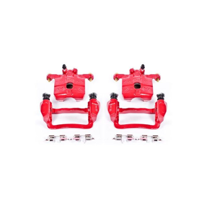 Power Stop 05-06 Saab 9-2X Rear Red Calipers w/Brackets - Pair