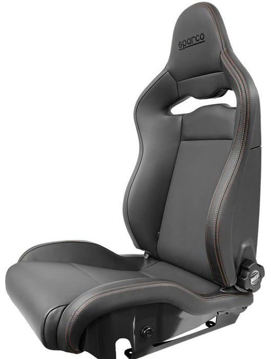 Sparco Seat SPX Special Edition Black/Grey w/ Matte Carbon Shell - Right