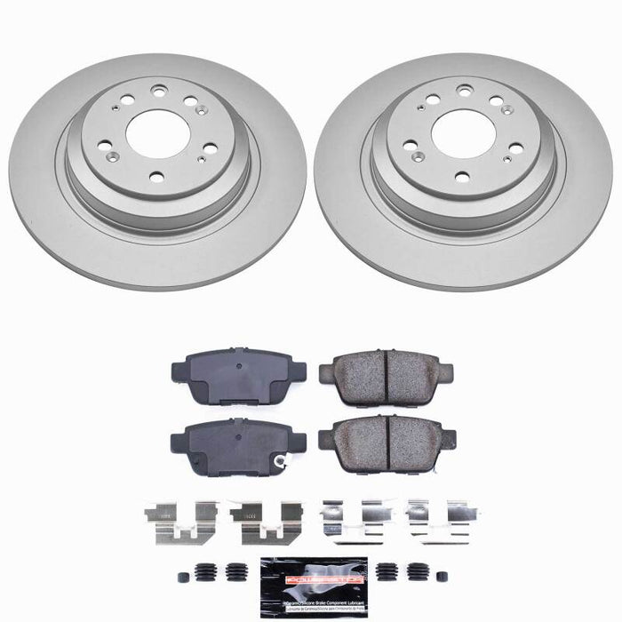 Power Stop 09-14 Acura TL Rear Z23 Coated Brake Kit